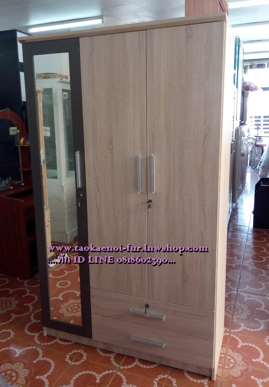 W1204WM ตู้เสื้อผ้า 120 ซม.