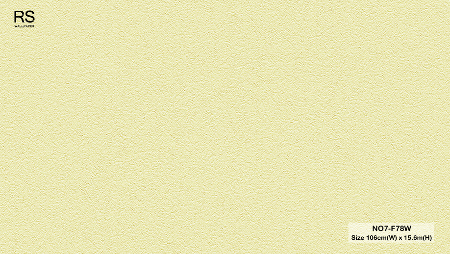 วอลเปเปอร์ สีเหลืองอ่อน NO7-F78W