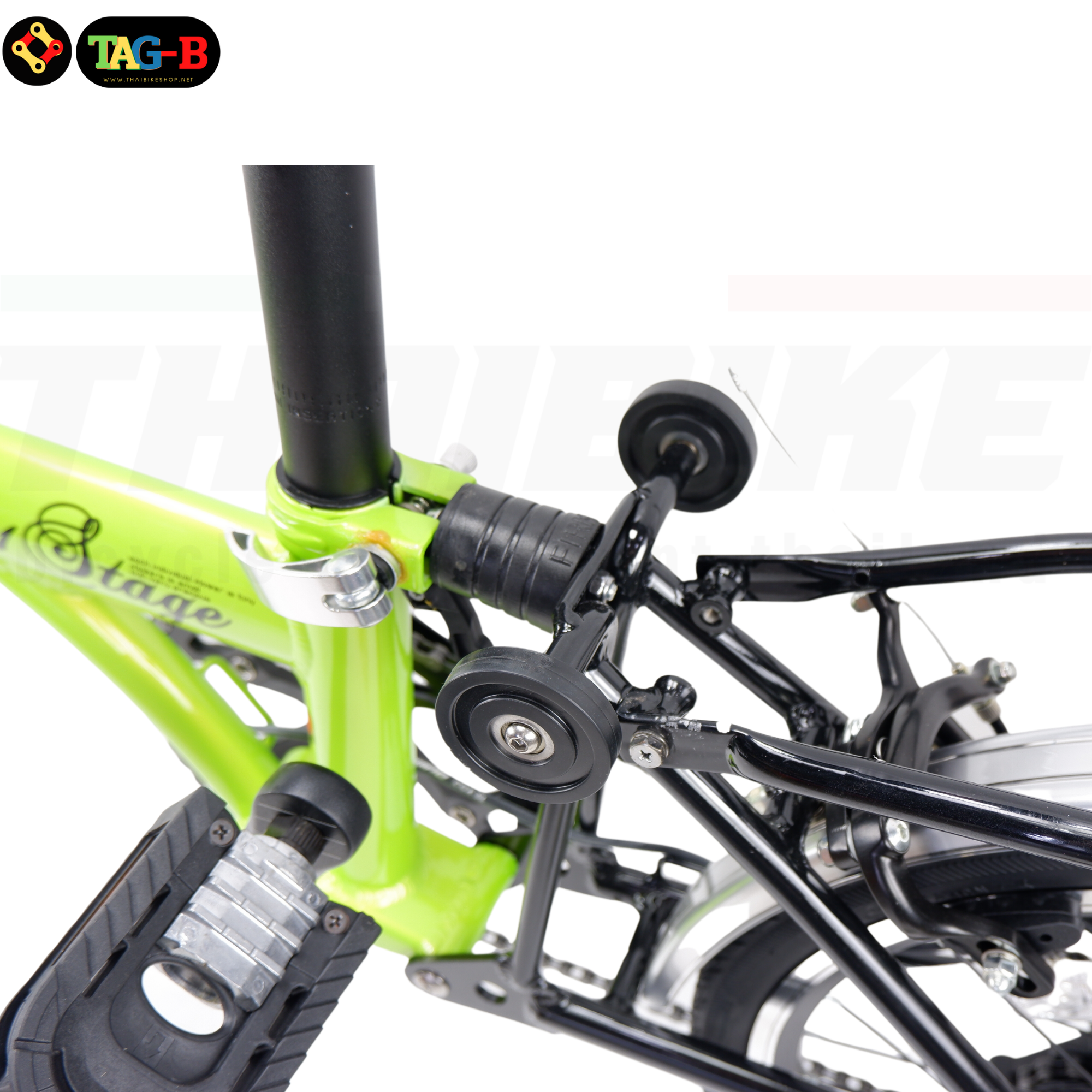 รถจักรยานพับเกียร์ดุม LA NEO STAGE 3 สปีด/SINGLE SPEED (สินค้ามีตำหนิที่ตะแกรงหลังทุกคัน)