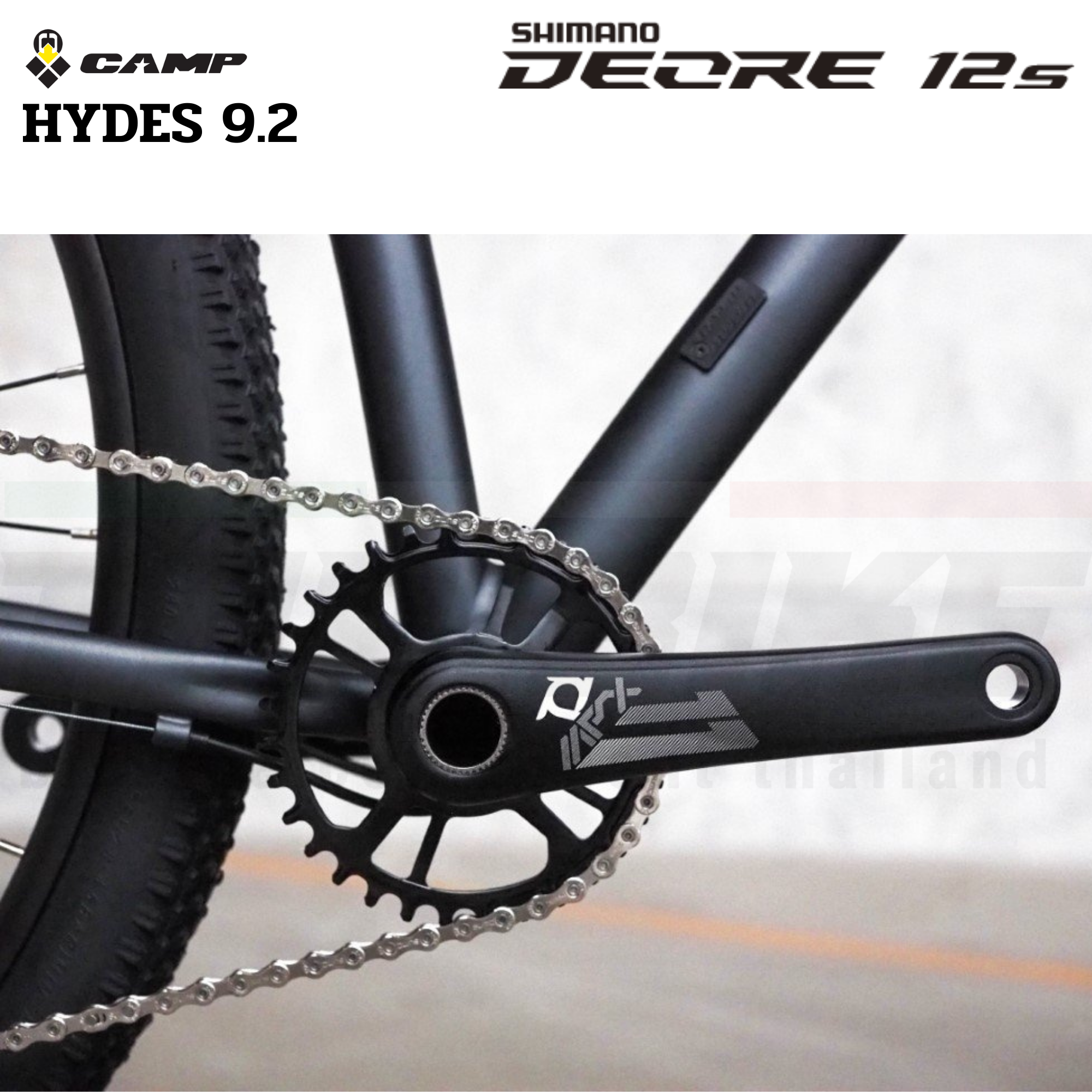 รถจักรยานเสือภูเขาอลูมิเนียม CAMP HYDES 9.2 ล้อ 29 SHIMANO DEORE 12spd