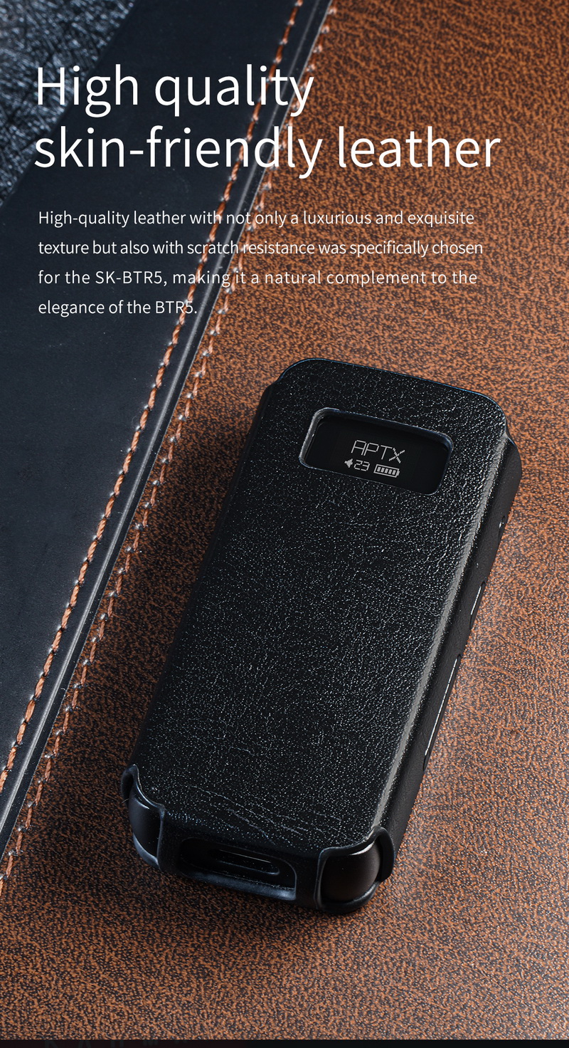 FiiO SK-BTR15 เคสหนังสำหรับ BTR15 ให้การป้องกันที่ยอดเยี่ยม ทนทาน เฉพาะเคส [-เคส-]