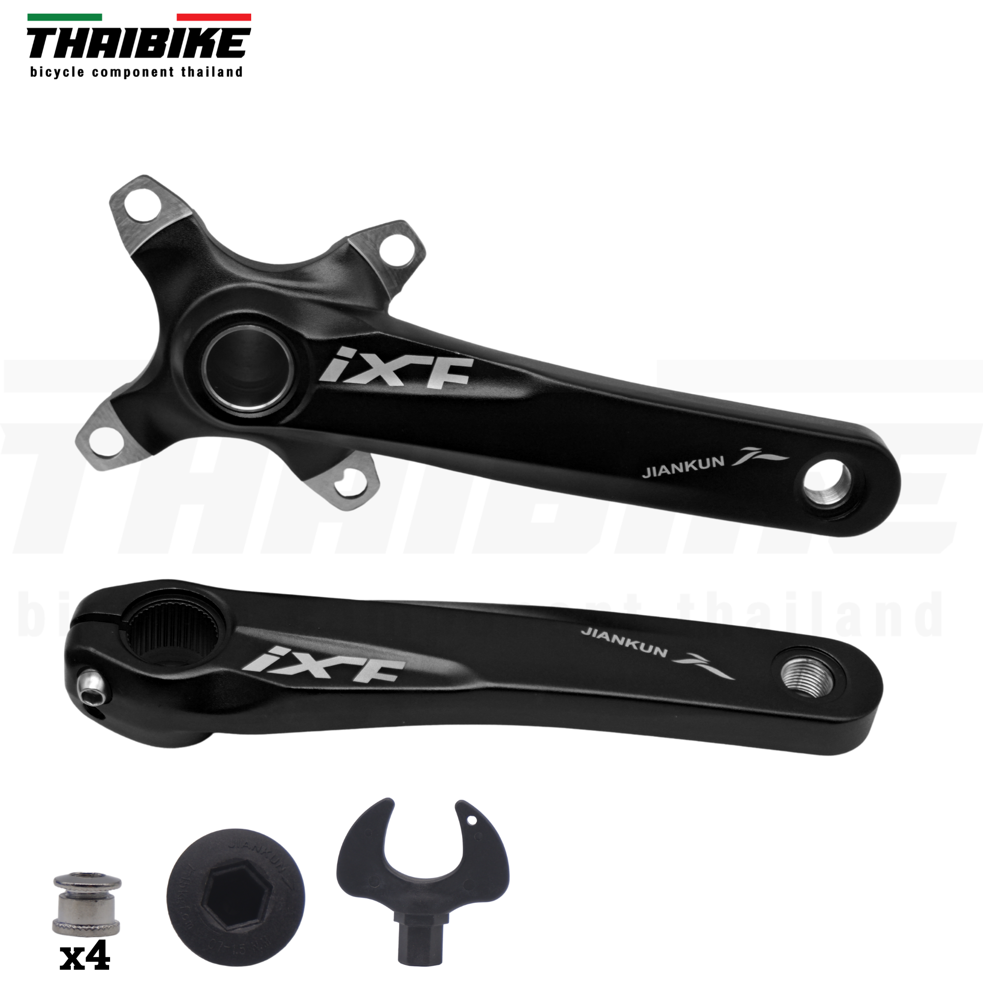 ชุดขาจานจักรยานเสือภูเขา IXF JIANKUN 104BCD ขายาว 170มม ไม่รวมกะโหลก