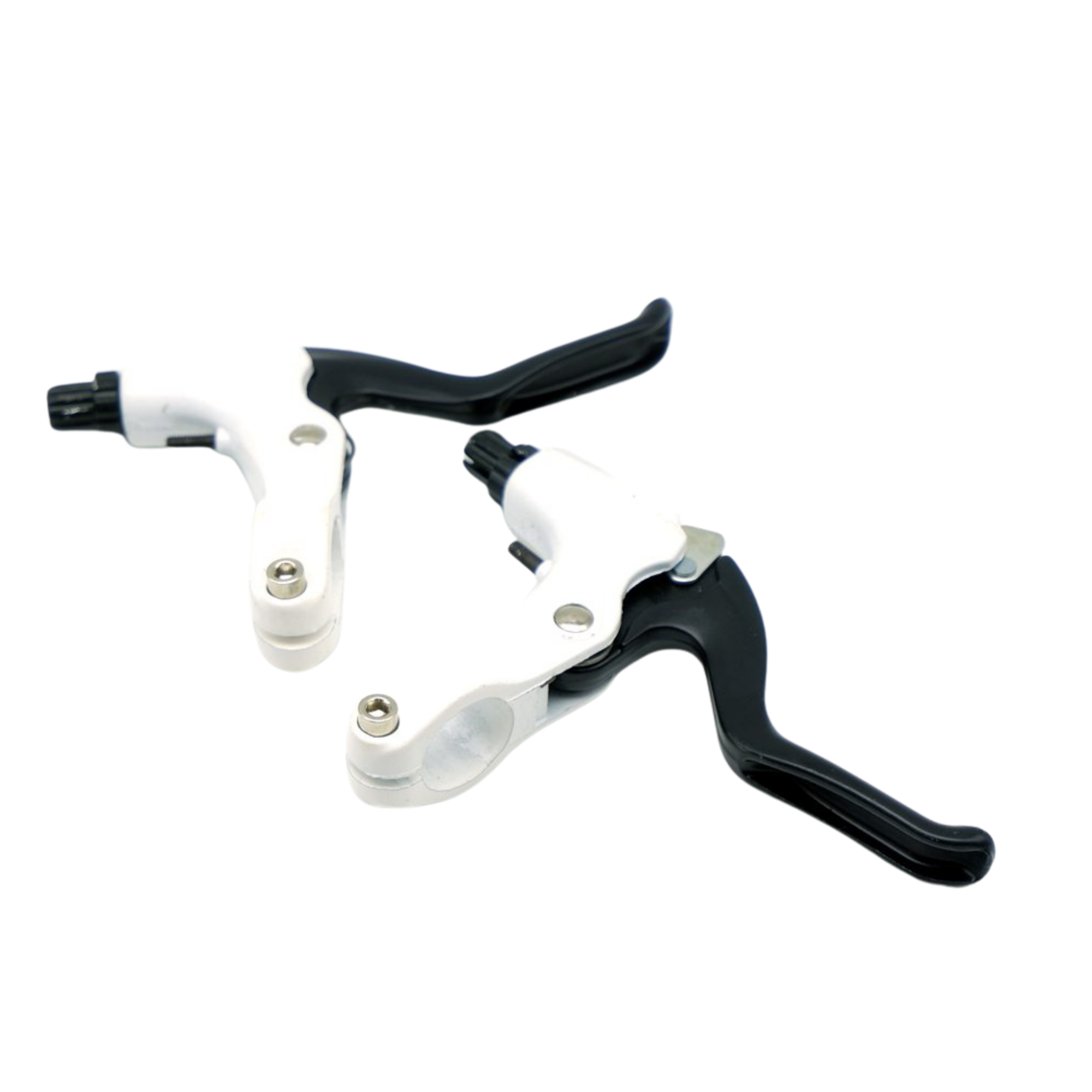 มือเบรคเสือภูเขา สีขาว แฮนด์ตรง สำหรับเสือภูเขา ทัวร์ริ่ง เสือหมอบแฮนด์ตรง