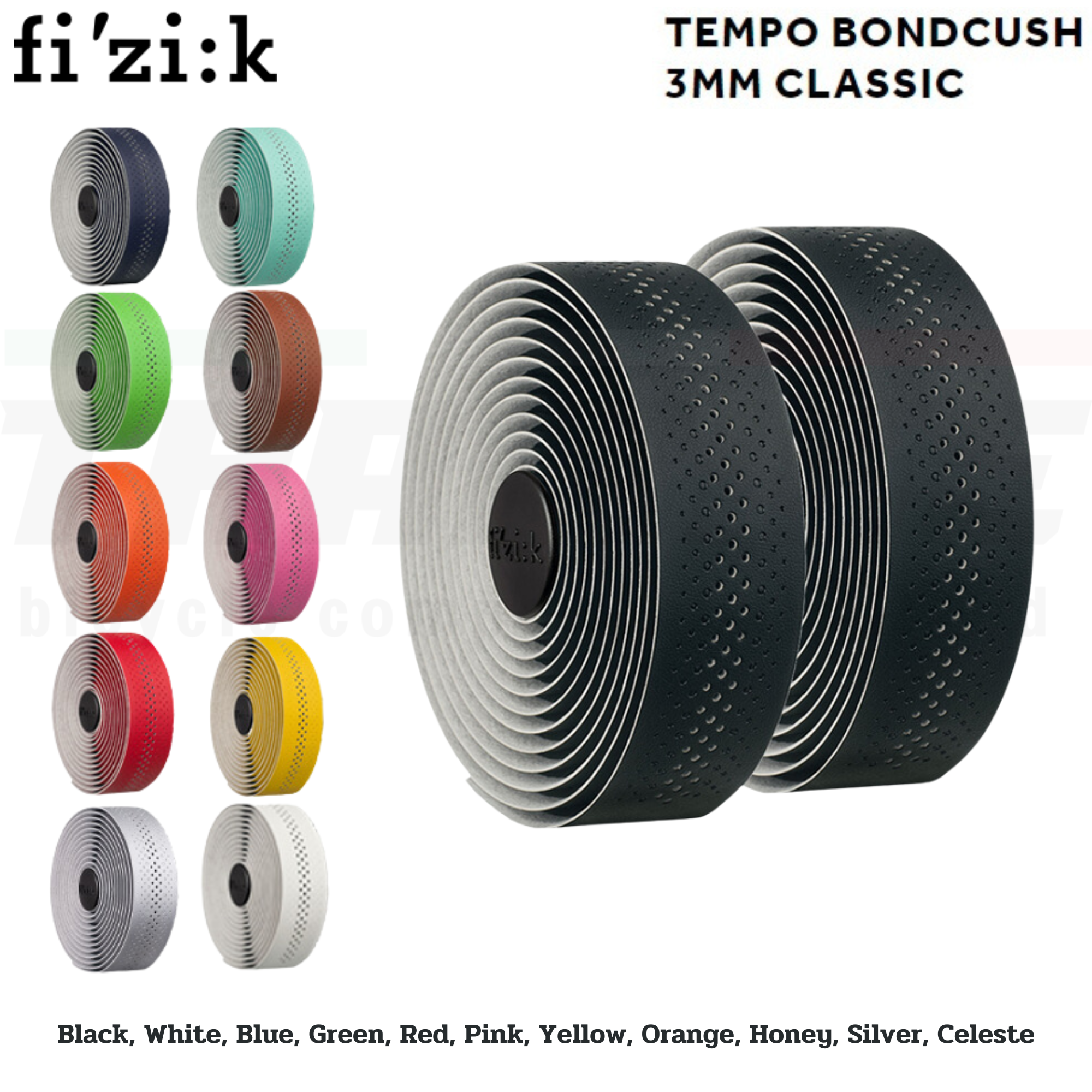 ผ้าพันแฮนด์จักรยานเสือหมอบ Fizik Tempo Bondcush 3mm Classic