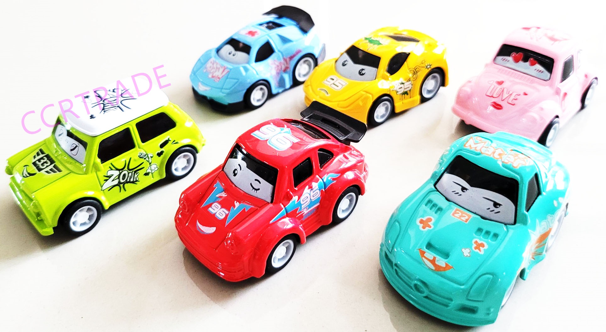 รถเหล็กการ์ตูน มีลานกล่อง 35 ซม.(1x24)