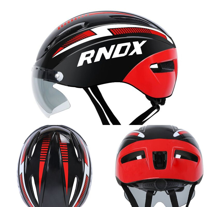 หมวกกันน็อคจักรยานมีแว่น RNOX รุ่น Casco De Ciclismo