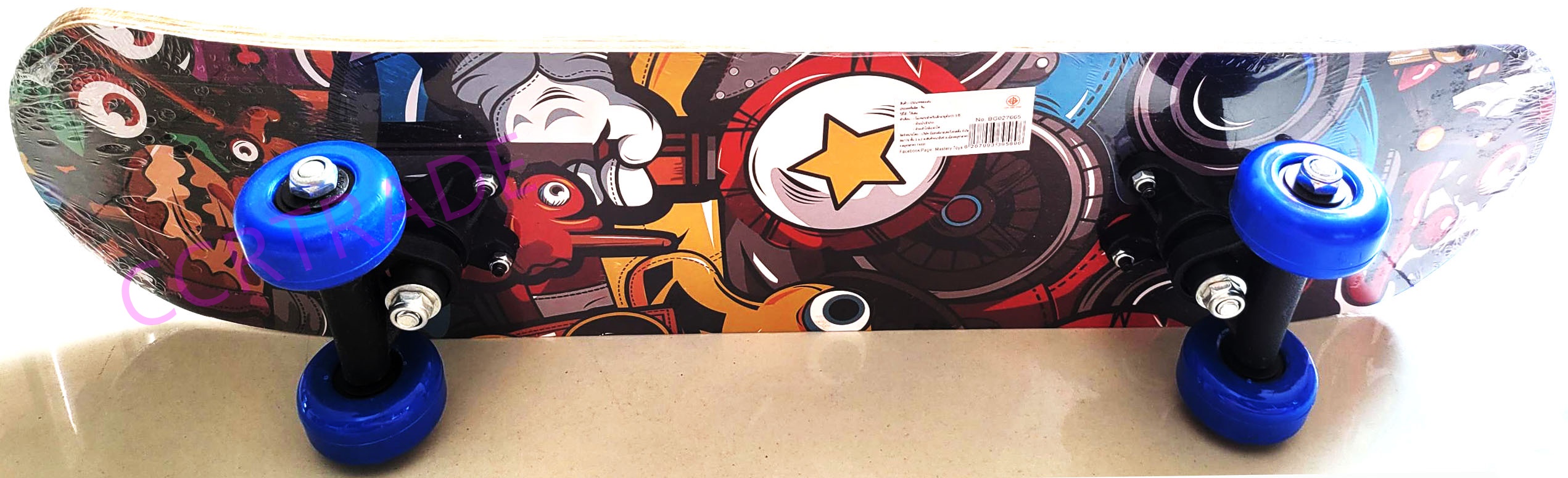 สเก็ตบอร์ดเด็กสุดเท่ คละลาย 15x59.5 ซม.(1x3)