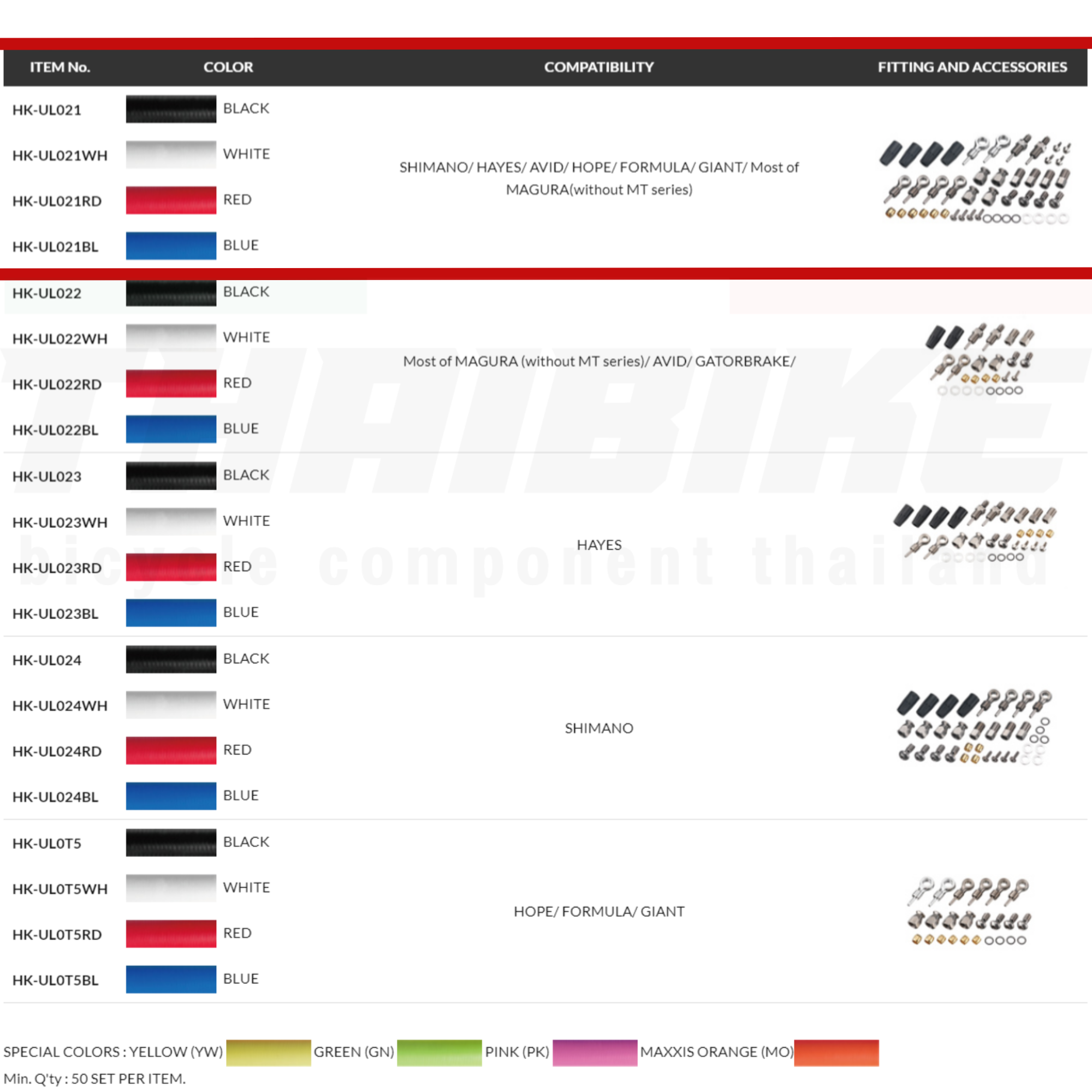 ชุดสายดิสเบรคจักรยาน 3เมตร พร้อมตาไก่ ALLIGATOR UL021B ULTIMATE HYDRAULIC HOSE SET