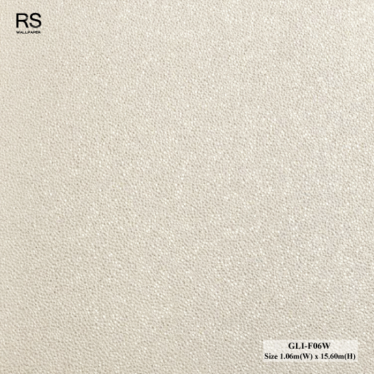 วอลเปเปอร์สีครีม มีกากเพชรสีทอง GLI-F06W