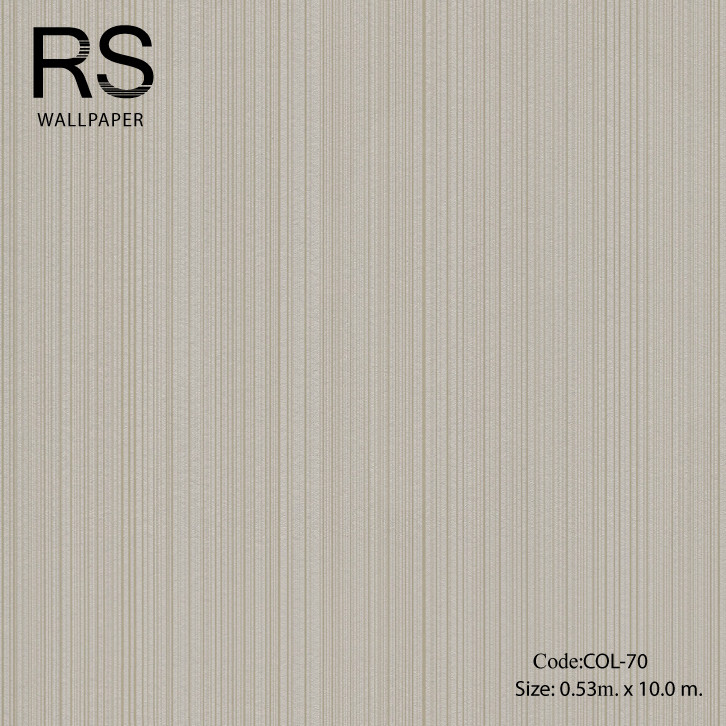 วอลเปเปอร์เทกเจอร์ลายเส้นพื้นสีน้ำตาลเทา COL-F70