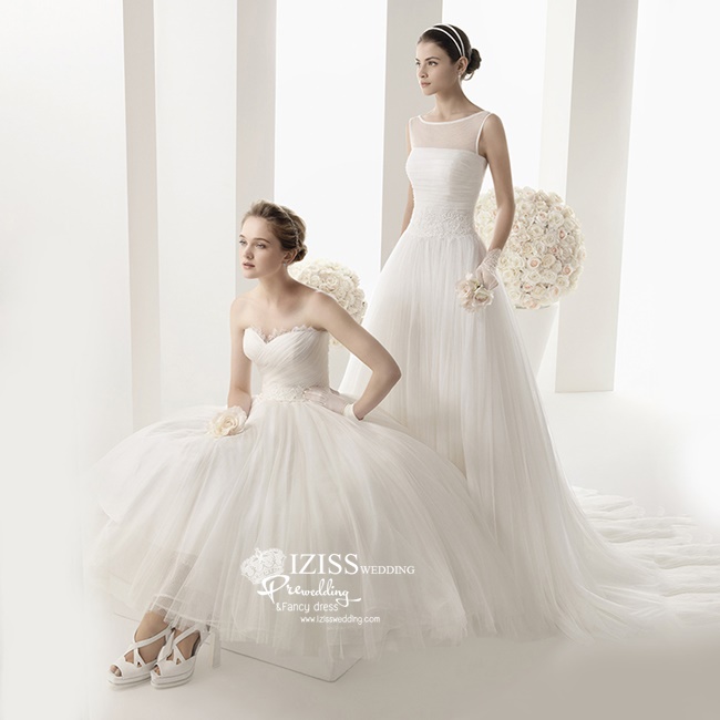 BR209 **พรีออเดอร์**ชุดแต่งงาน&ชุดเจ้าสาวแบบยาวสีขาวเกรดพรีเมี่ยม หรูหราน่ารัก สวยโดดเด่นไม่ซ้ำใคร