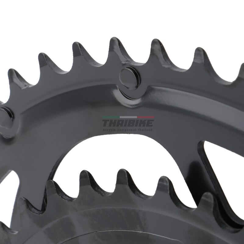 ชุดขาจานจักรยานเสือหมอบพร้อมกะโหลก ยี่ห้อ Jiankun ขนาด 53-39T ขาจาน 170มม.