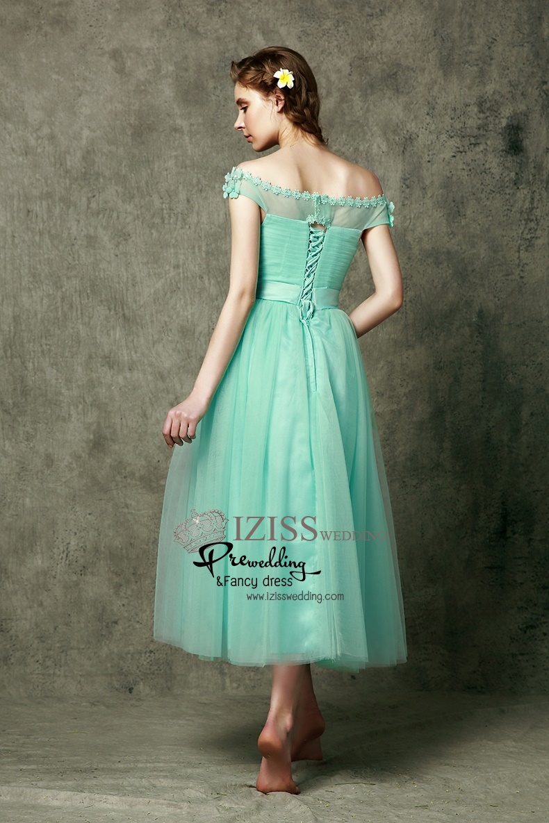 ฺBM0104 - พรีออเดอร์ ชุดเพื่อนเจ้าสาวราตรียาวสีเขียวมินท์