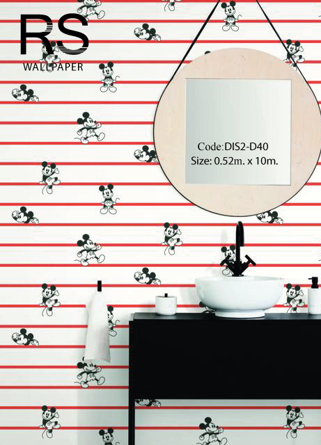 วอลเปเปอร์ลายการ์ตูนดิสนีย์ MICKEY MOUSE DIS2-D40