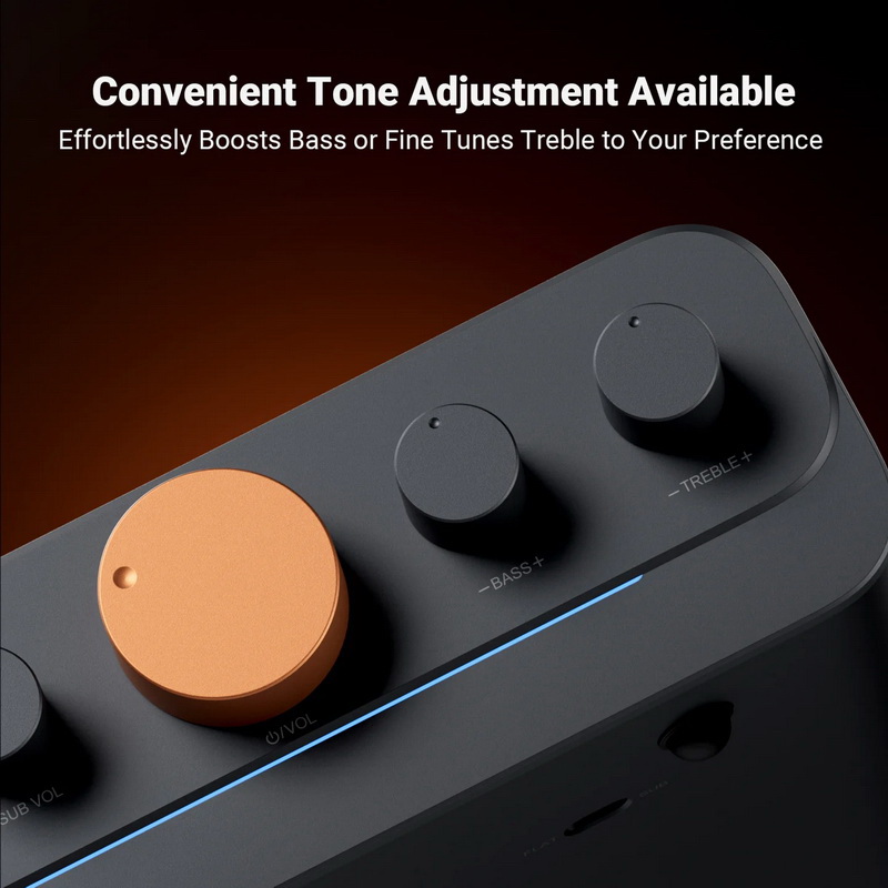 Fosi HT4S Bluetooth Amplifier ตั้งโต๊ะ ชิป TPA3116 x2 รองรับการตั้งค่าช่องสัญญาณเสียง 4.1 หรือ 5.0 ประกันศูนย์ไทย