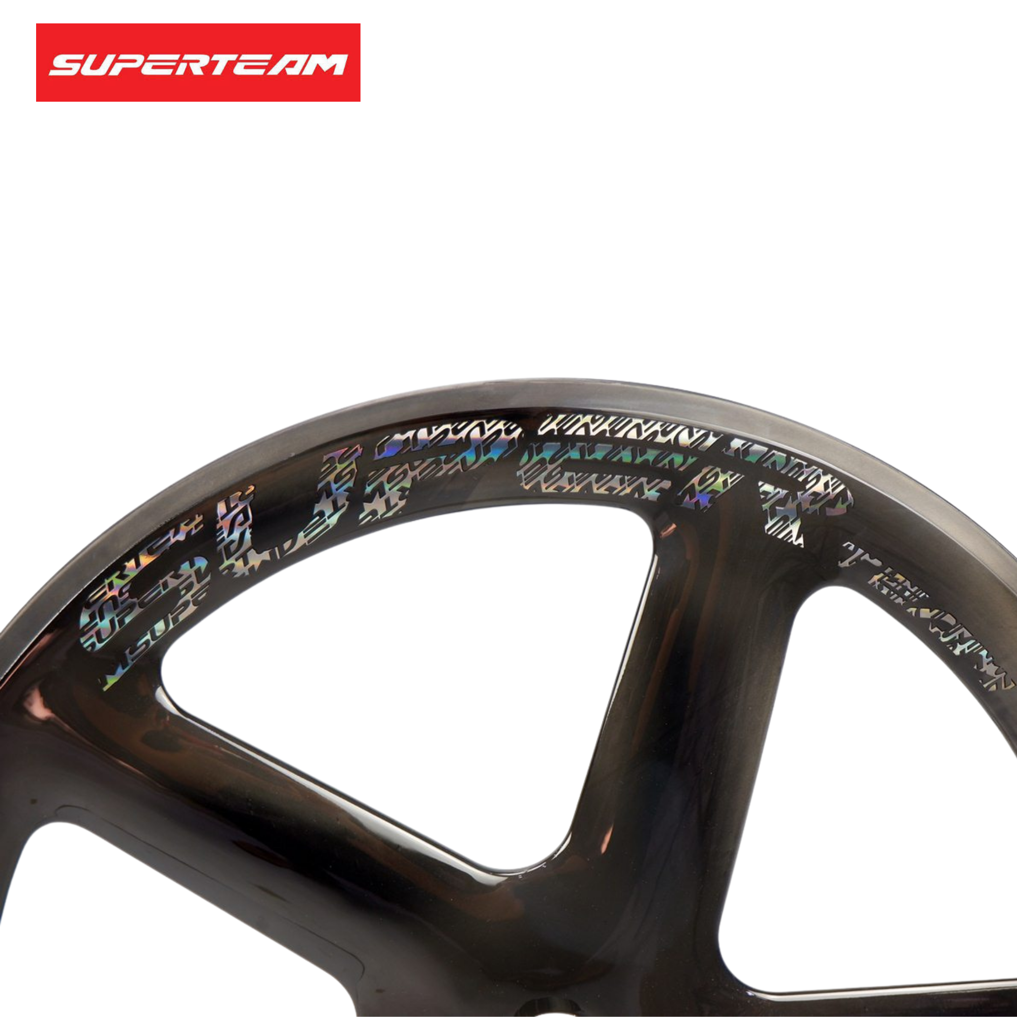 ล้อจักรยานคาร์บอนแท้แบบ 5 ก้าน ยี่ห้อ SUPERTEAM ประกัน 2 ปีเต็ม