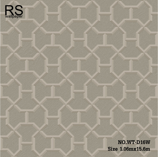 วอลเปเปอร์ เท็กเจอร์ผ้าไหมทอ ลายดอกจิก ลายเทา พื้นน้ำตาลเทา WT-D16W