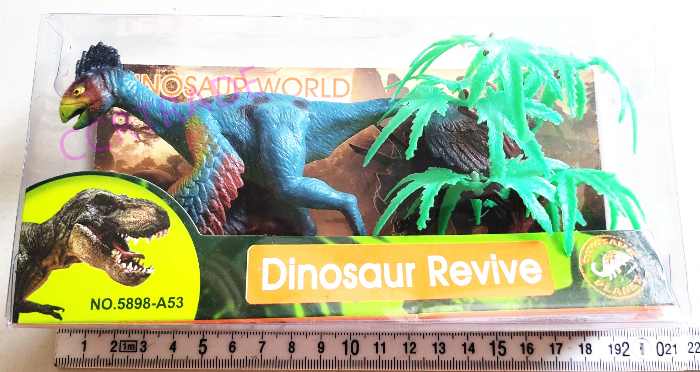 ไดโนเสาร์โมเดลใหญ่+ต้นไม้กล่อง 10x19 ซม.(งานห้าง)