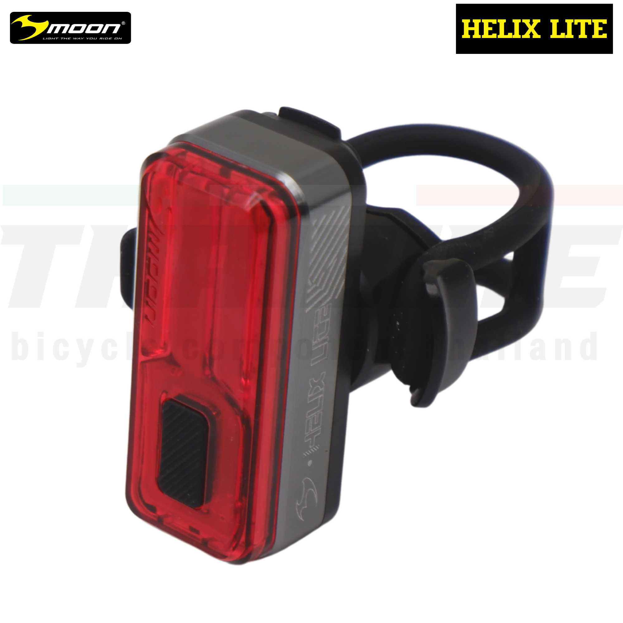 ไฟท้ายจักรยานเสือหมอบ เสือภูเขา MOON HELIX LITE 100LM HELIX SENSE 300LM