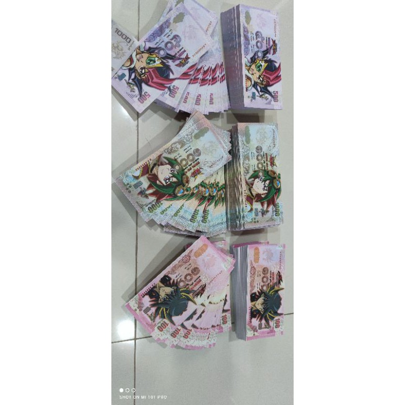 แบงค์กาโม่ ใบละ 1 บาท เลือกแบงค์ได้ แบงของเล่น แบงยูกิ พร้อมส่ง