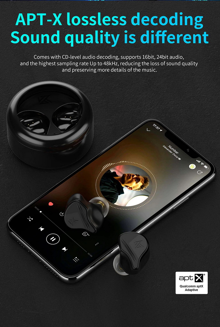 ขาย KZ VXS หูฟัง TWS หูฟังไร้สายรองรับ Bluetooth5.2 ประกันศูนย์ไทย