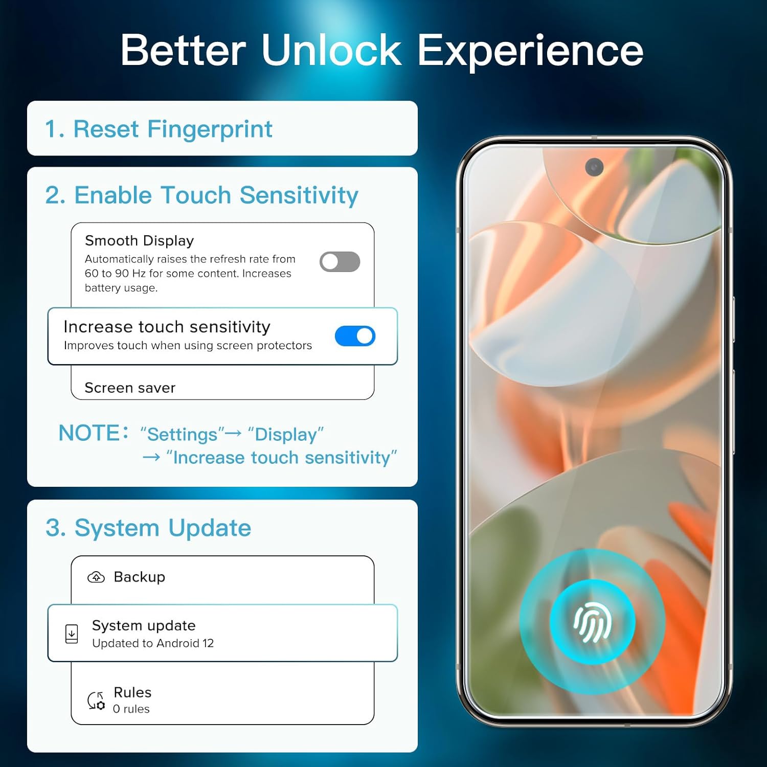 JETech Screen Protector for Google Pixel 9 Pro XL with Camera Lens Protector