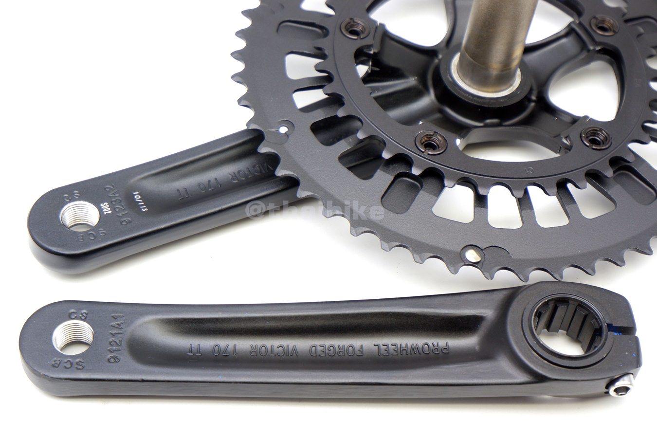 ชุดขาจานจักรยาน PROWHEEL VICTOR 50-34 พร้อมกะโหลกอัด ขายาว 170