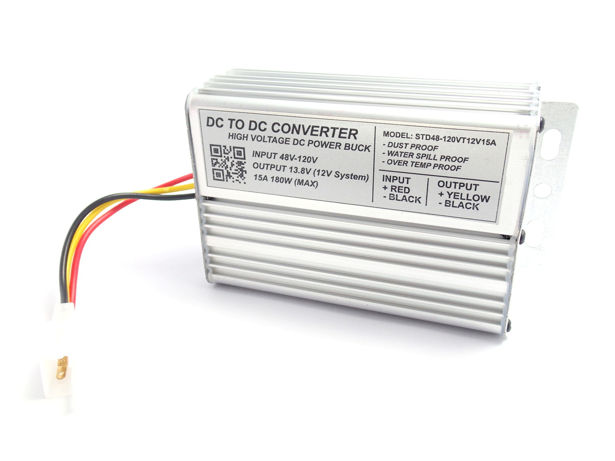 High Voltage DC Step-Down 48-120V to 13.8V 15A 180W