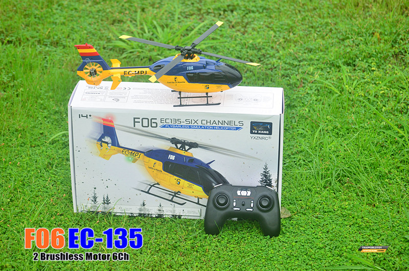 F06 EC-135 RC 6CH Helicopter 2Brushless Motor
