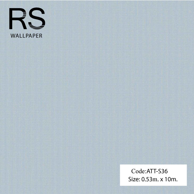 วอลเปเปอร์เทกเจอร์ด้ายผ้าสีทองอ่อนพื้นสีฟ้า ATT-S36