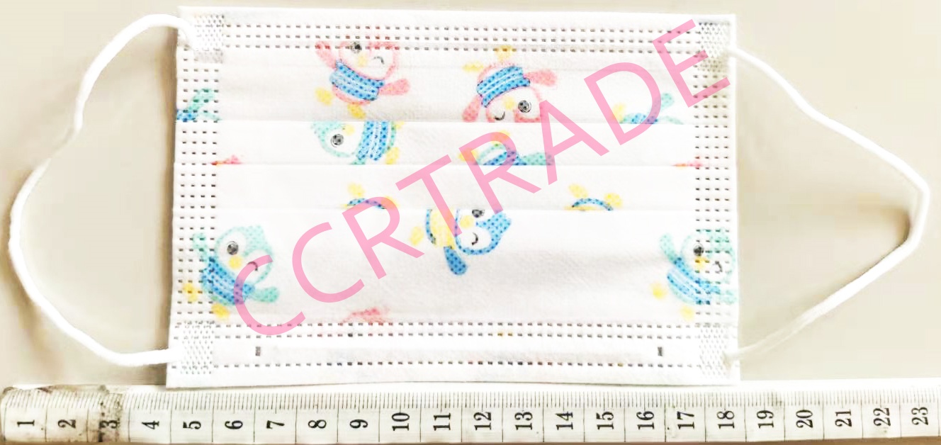 หน้ากากอนามัยเด็ก 10 ชิ้นถุงซิป 22 ซม.