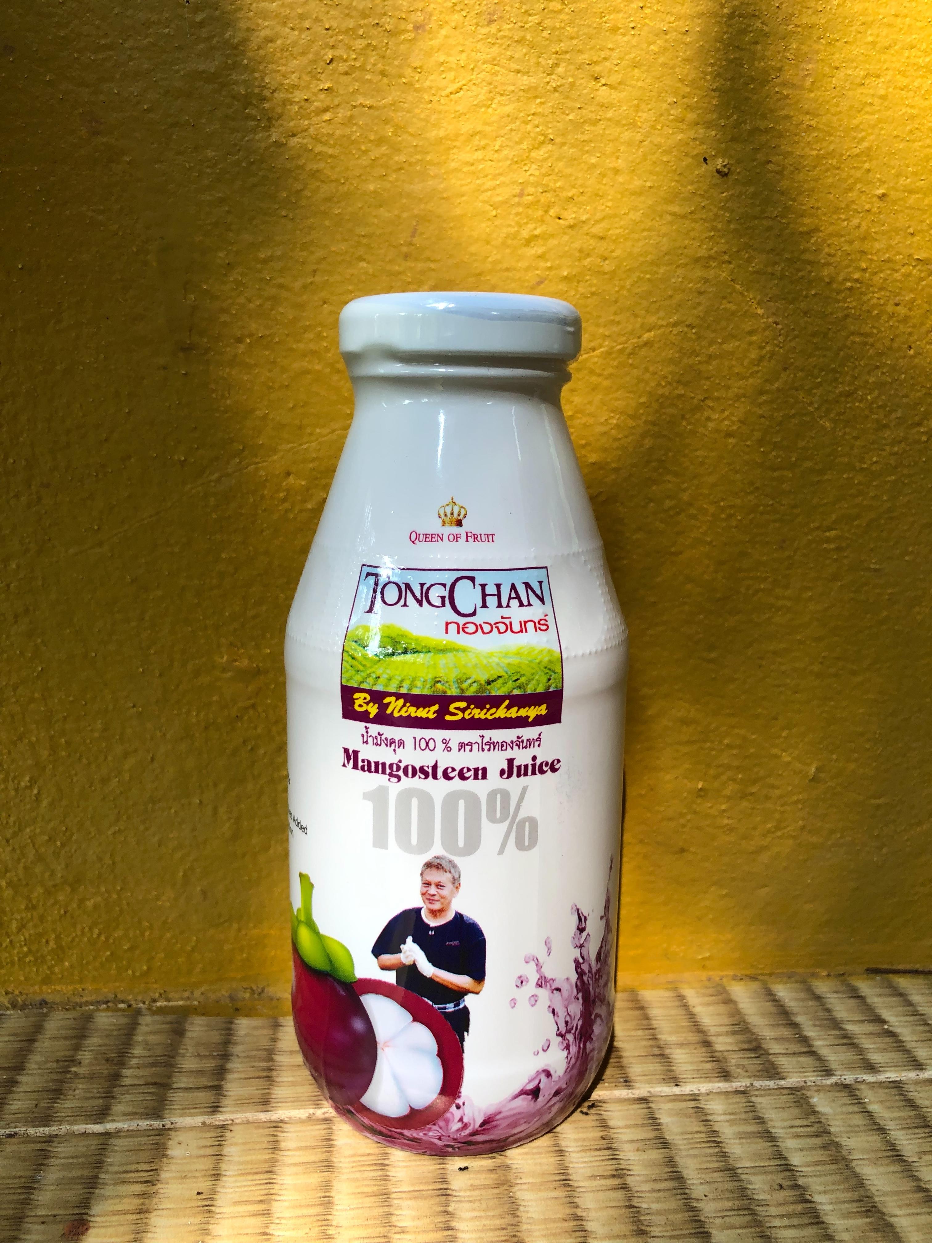 ขายยกลัง 24 ขวด น้ำมังคุดสกัดเข้มข้นแท้ 100% จากสวนทองจันทร์ Tong Chan Natural Mangosteen Juice 100%