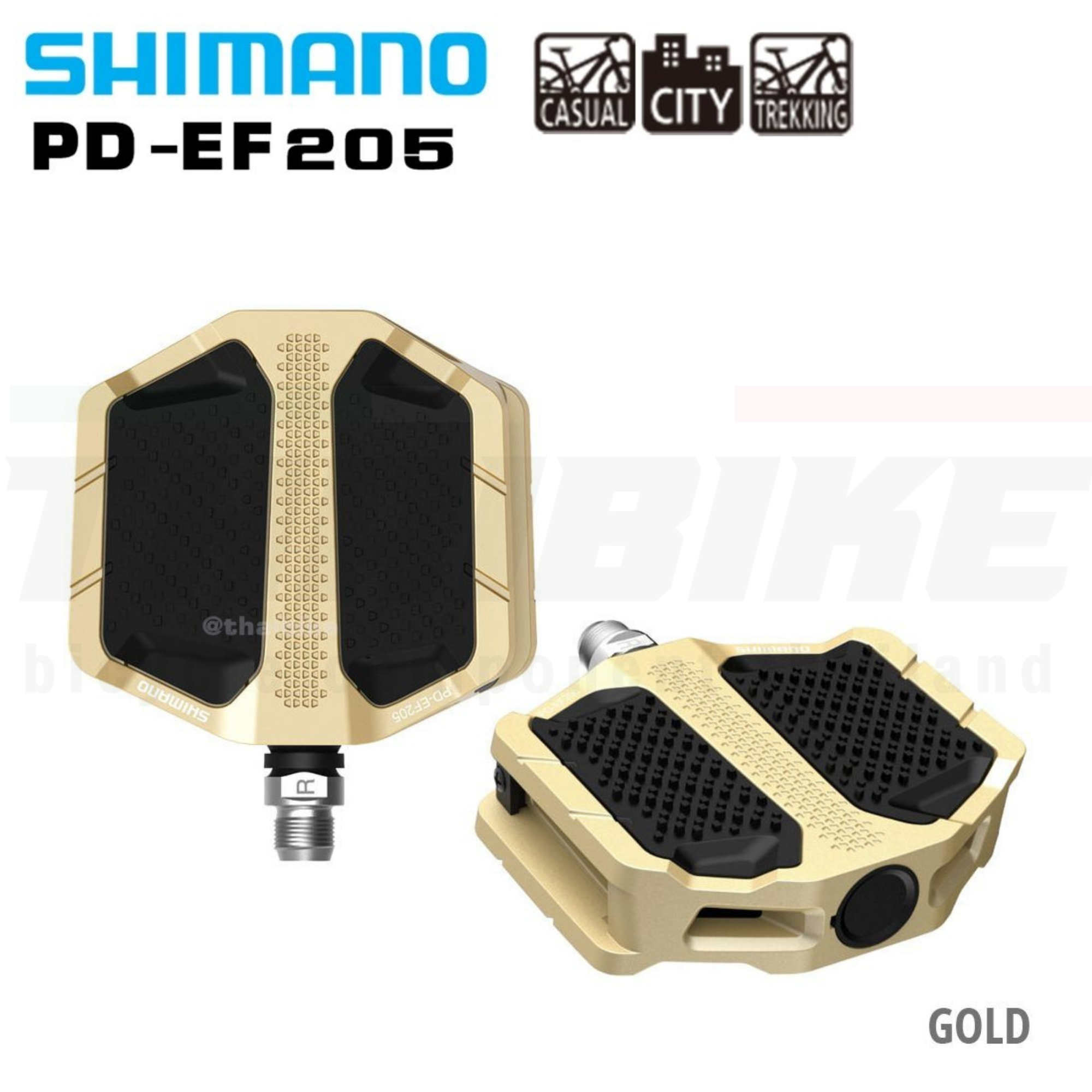 บันไดจักรยานเสืออหมอบเสือภูเขา SHIMANO แบบ FLAT รุ่น EF205