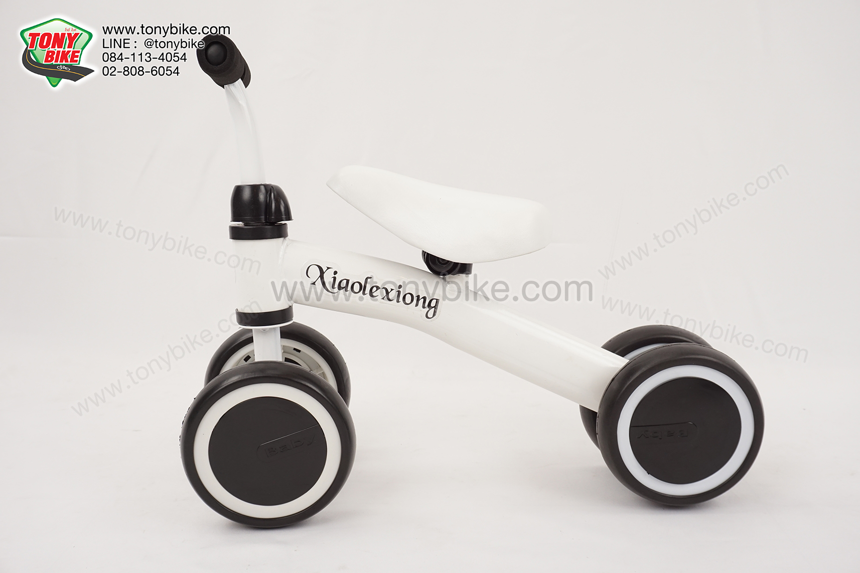 จักรยานขาไถ จักรยาน balance bike สีขาว