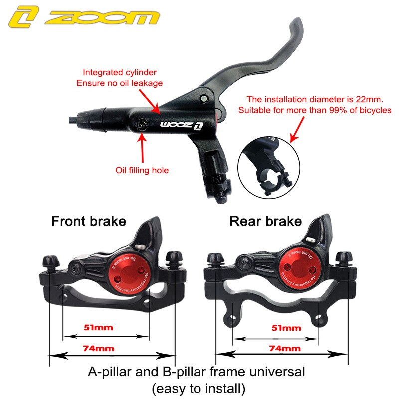 ชุดดิสเบรคน้ำมันจักรยานเสือภูเขา ZOOM HB 875