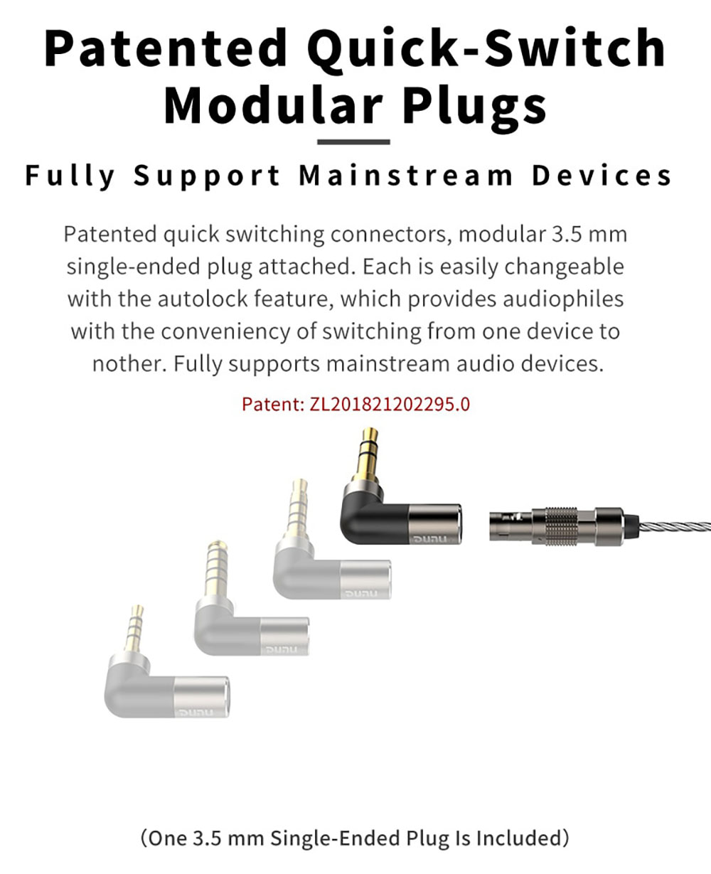 ขาย DUNU DUW-02 สายทองแดงชุบเงินถักความบริสุทธิ์สูง OCC แบบ Litz
