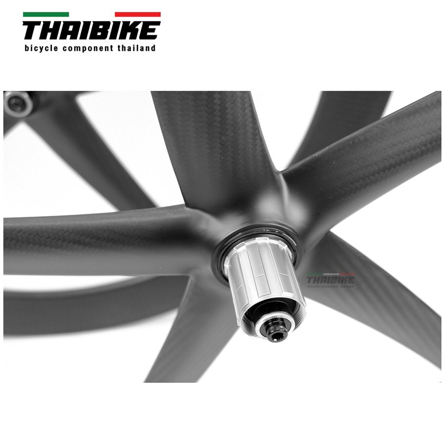 ล้อจักรยานคาร์บอนแบบปลาดาว 5 ก้าน 700C FULL CARBON Carbon 5 starfish spokes 5 wheels