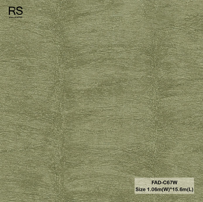 วอลเปเปอร์ลายคอนกรีต สีเขียวขี้ม้า FAD-C67W