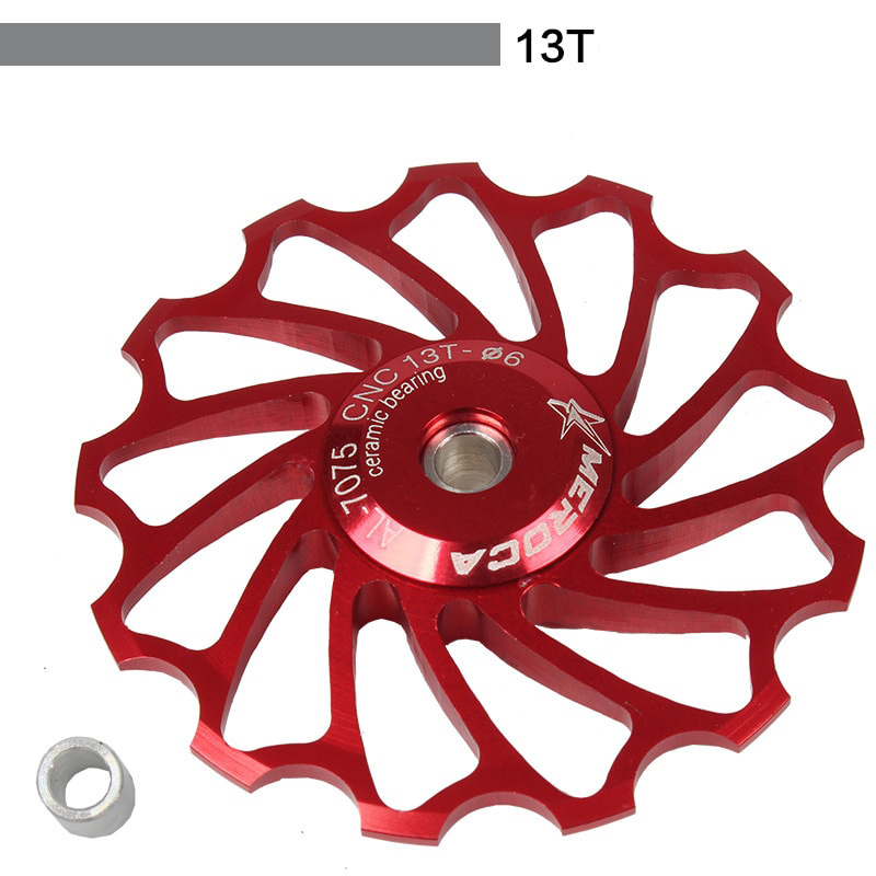 ลูกกลิ้ง ลูกรอกตีนผีหลังจักรยานแบบเซรามิค ยี่ห้อ MEROCA 11 13 ฟัน