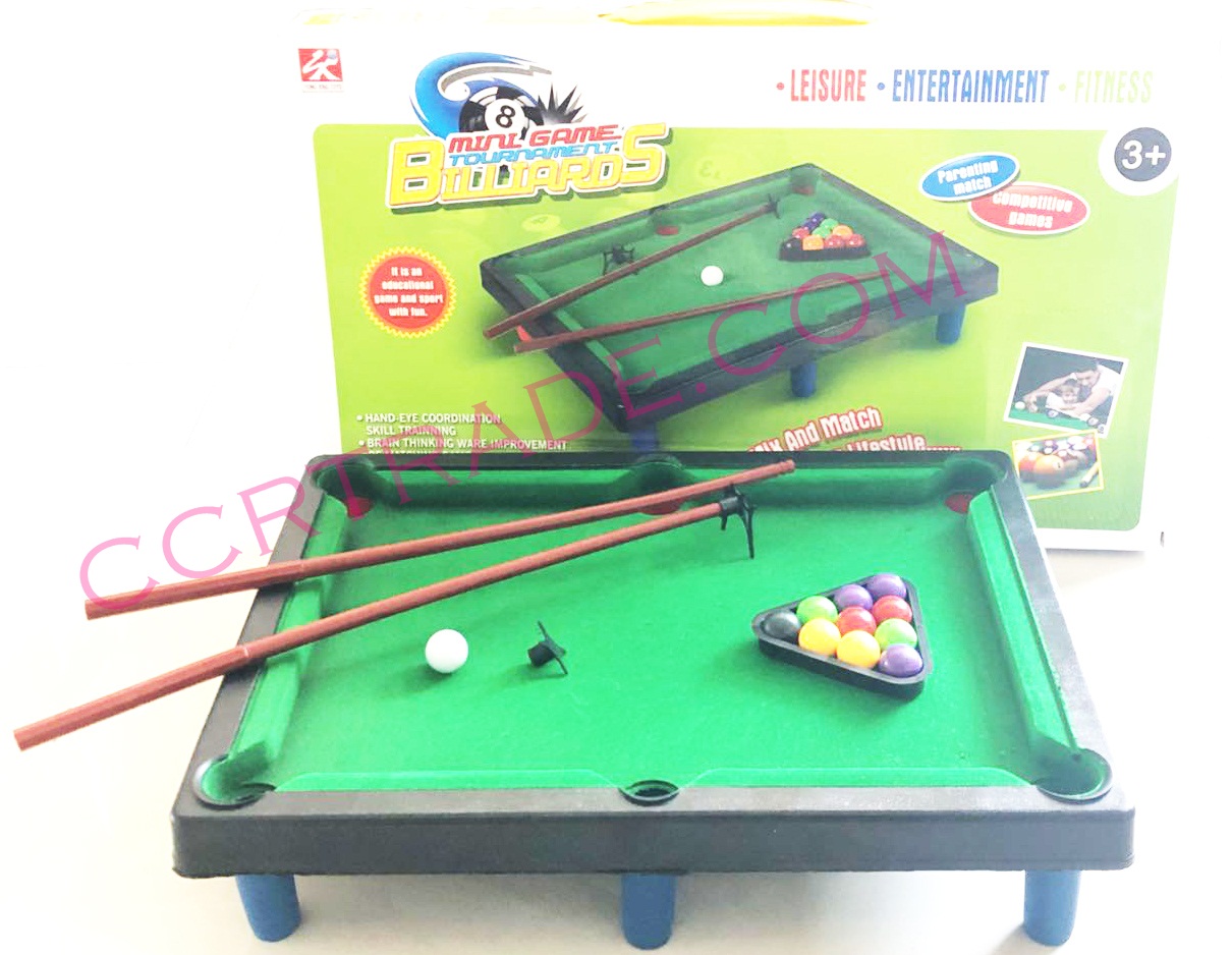 โต๊ะสนุ๊กเกอร์ผ้าสักหลาด+อุปกรณ์กล่องใหญ่ 44 ซม.(1x3)