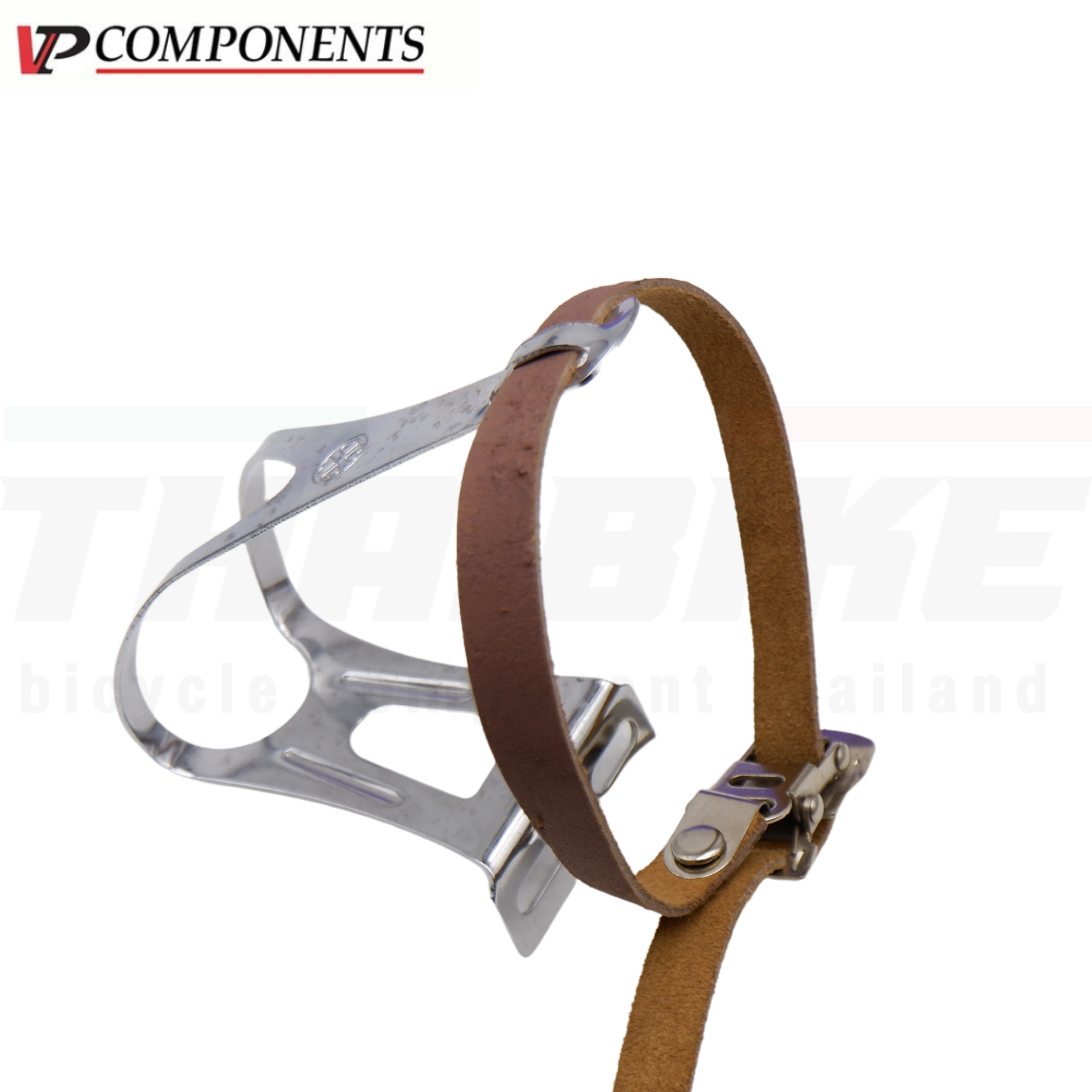 ตะกร้อติดบันไดจักรยาน 2 ข้าง VP COMPONENT Toe Clips สายหนังแท้