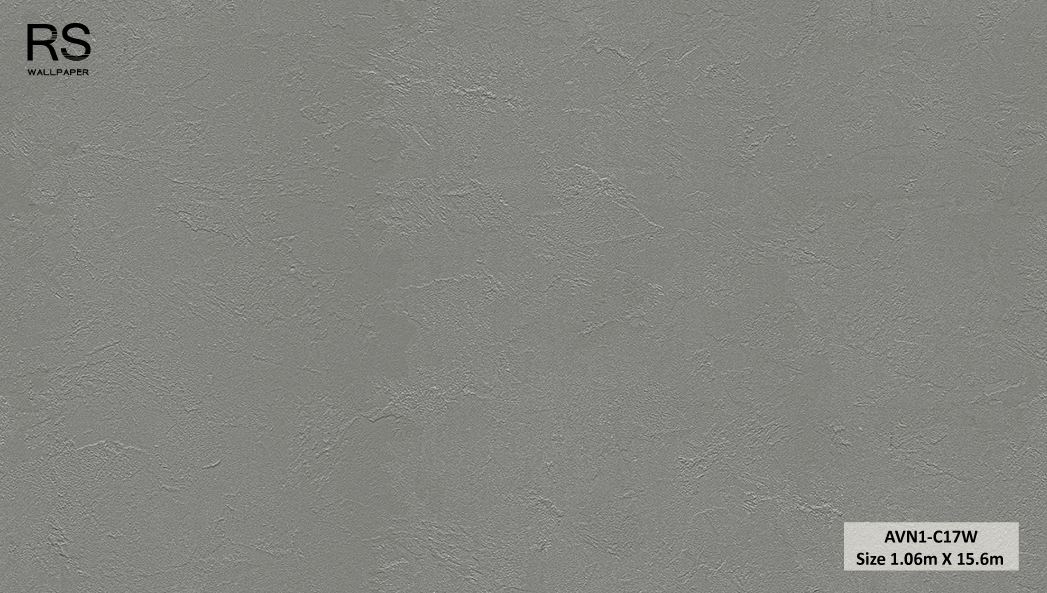 วอลเปเปอร์ลายปูนเปลือย สีเทาเข้ม AVN1-C17W