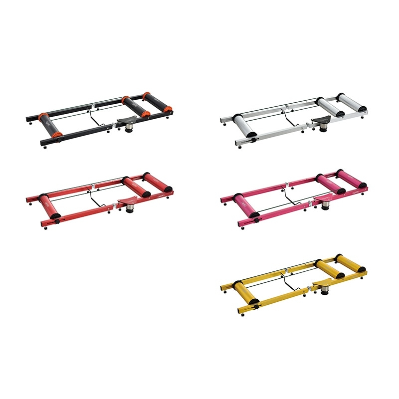 เทรนเนอร์สามลูกกลิ้ง RASSINE Bike Rollers Indoor Exercise Bicycle Roller Trainer Stand Aluminum Alloy