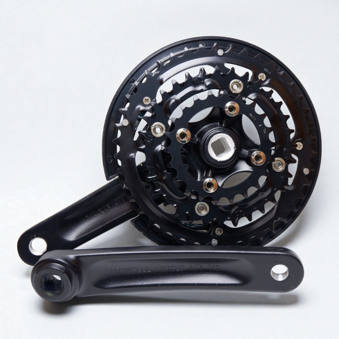 ชุดขาจานจักรยานเสือภูเขาพร้อมใบจาน PROWHEEL 48/38/28 42/34/24