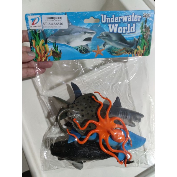 สัตว์ทะเล 8 ตัว สัตว์น้ำ ยางพาราคุณภาพดี งานสวย ทนไม้ทนมือเด็กๆคะ ‼️💎พร้อมส่งจากไทย