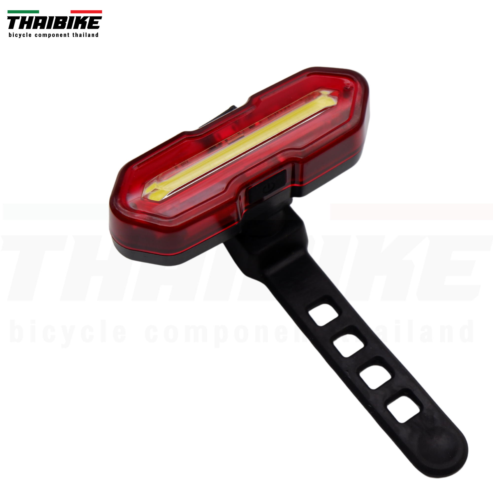 ไฟท้ายจักรยานเสือหมอบ เสือภูเขา THAIBIKE SOLDIER สีขาวแดง สีแดงน้ำเงิน