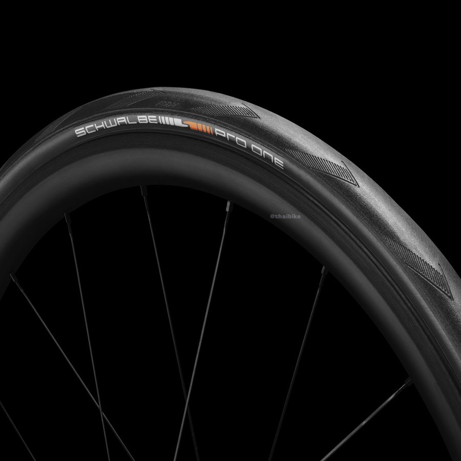 ยางนอกจักรยานเสือหมอบ Schwalbe Pro One Tubeless สีดำ สีคลาสสิค 700X25 700X28