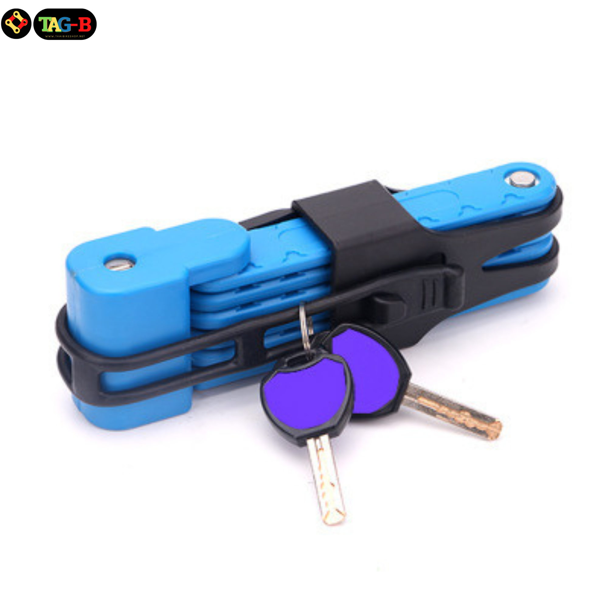 สายล็อคจักรยาน มอเตอร์ไซต์ แบบพับ THAIBIKE