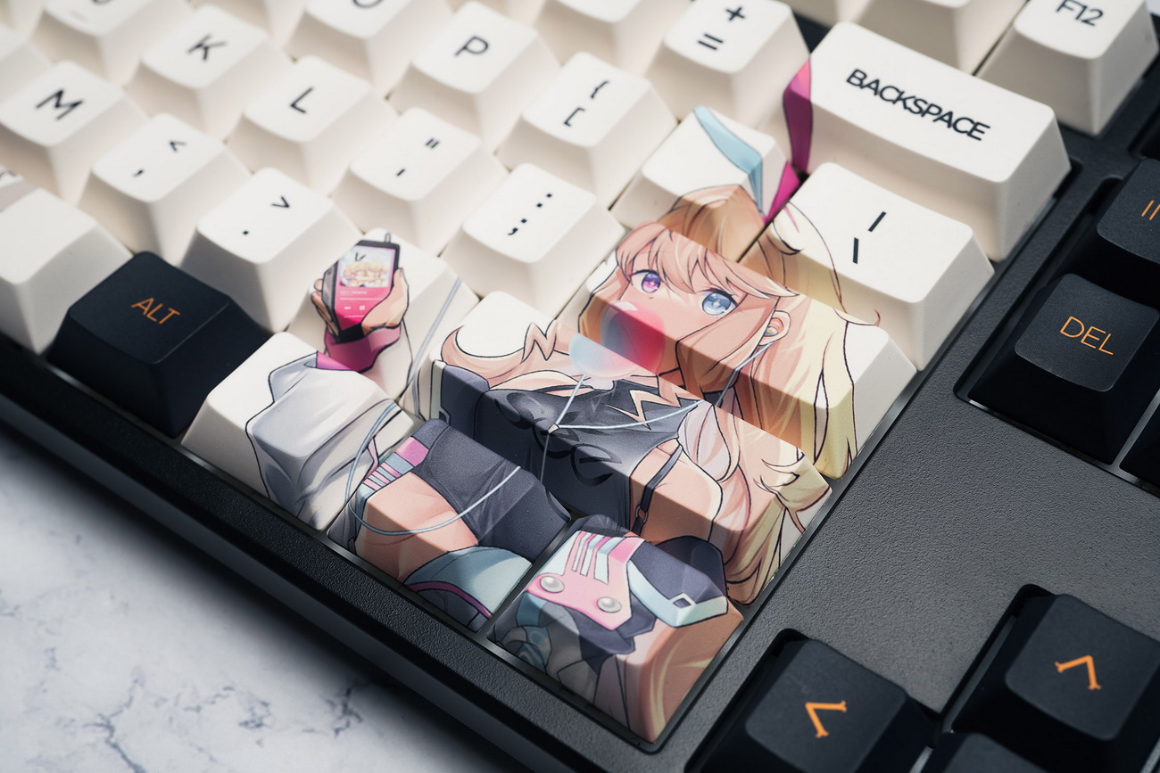 Z Review Rinko Touch ชุดคีย์แคปโปรไฟล์เชอร์รี่