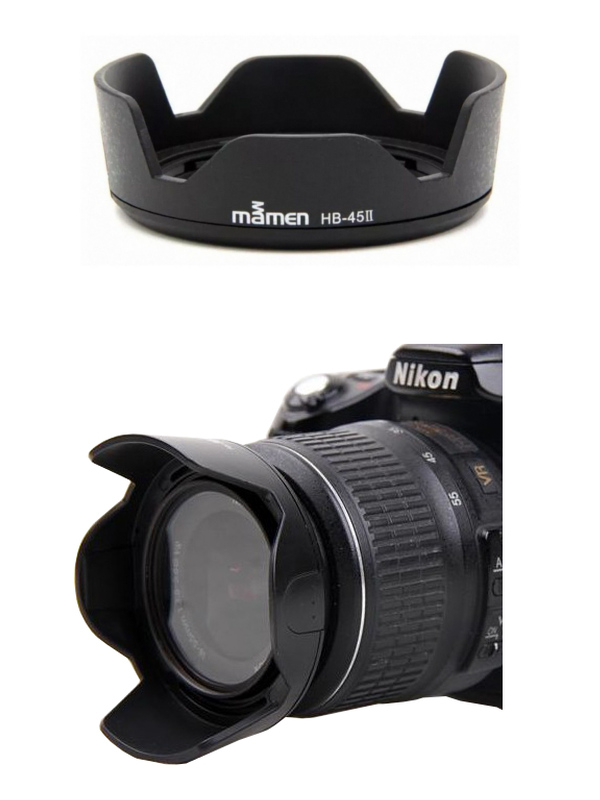 Nikon Lens Hood HB-45 II ทรงกลีบดอกไม้ for NIKKOR 18-55mm f/3.5-5.6G